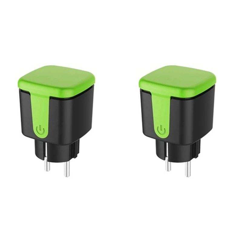 

RISE-2X Smart Plug, 16A Wifi Remote Control Smart Socket With Power Monitor Function,For Tuya Smart Life Alexa EU Plug
