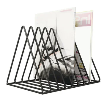 Vinyl record CD magazine storage rack album display shelf multi-function vertical creative European art collection