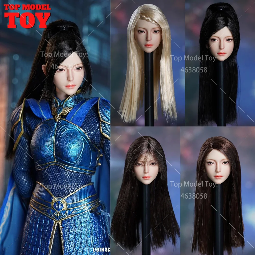 Super pato sdh030 1/6 escala beleza menina cabeça esculpida para 12 "ph tbl soldado feminino pele pálida figura de ação corpo bonecas brinquedos