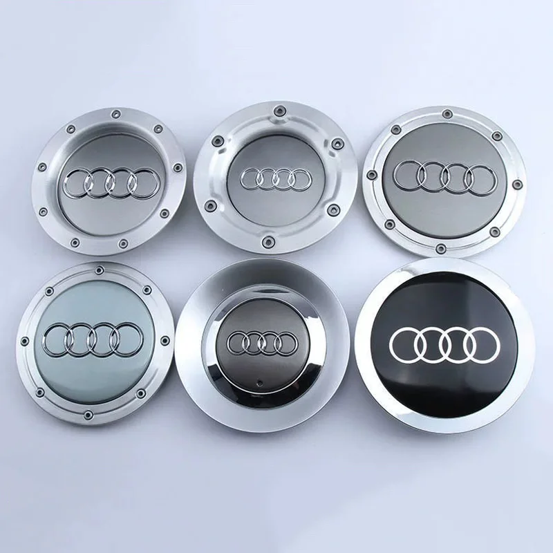 1pcs 145mm 147mm 149mm 8D0601165K 9-hole Wheel Center Hub Caps For TT A2 A3 A4 A8 S6 Q5 Q7 RS6 badge logo hubcaps Accessories