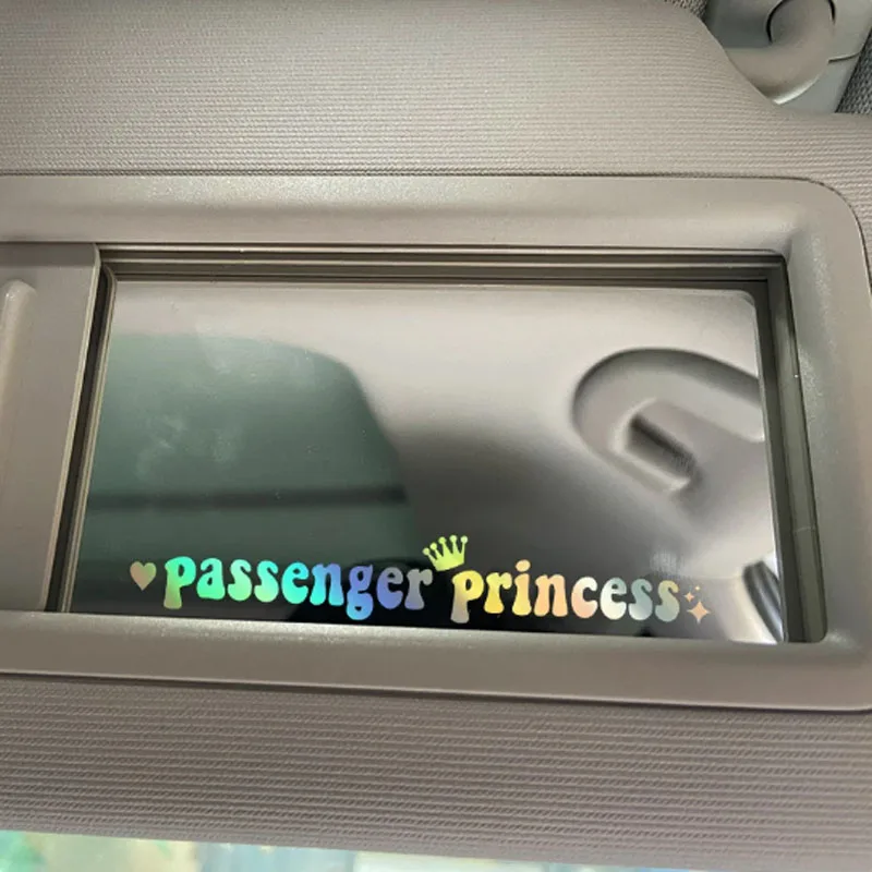 G216 15*2.3CM Passenger Princess Car Stickers Funny Creative Stickers for Car Rearview Mirrors