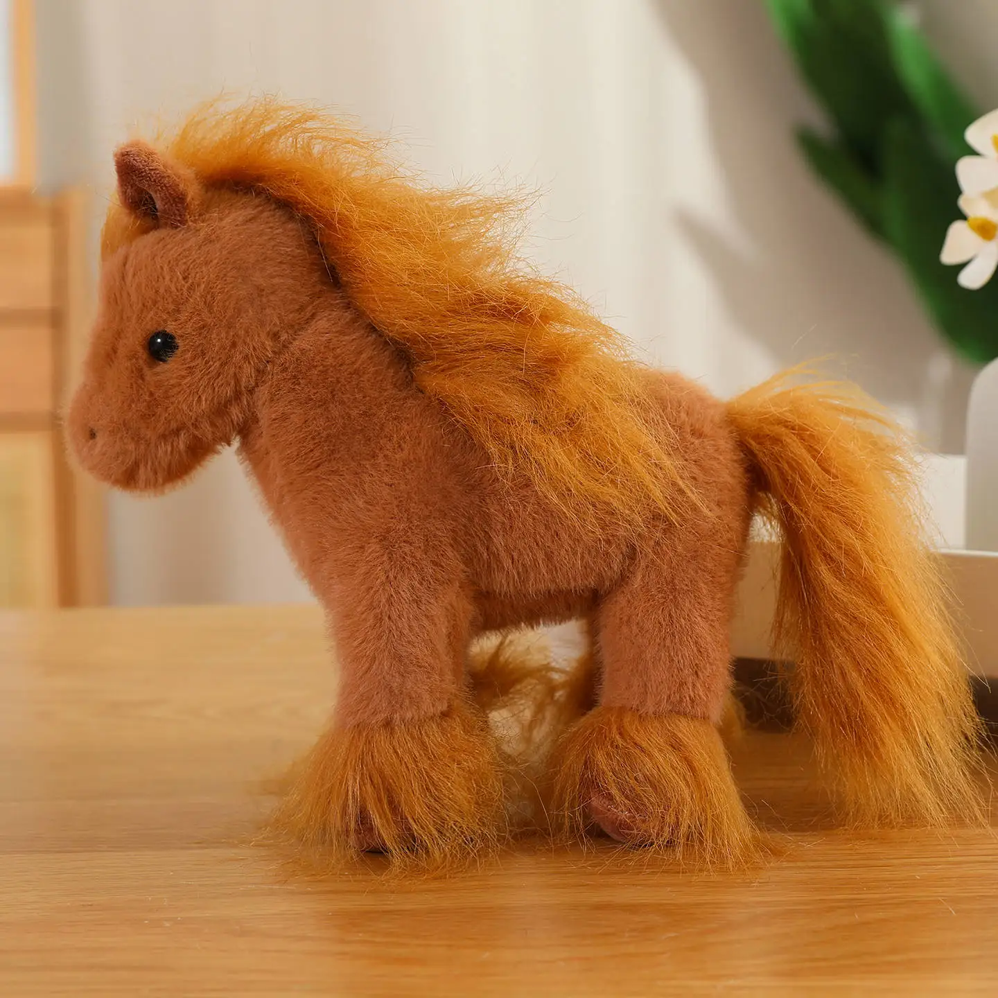 シミュレーション馬ぬいぐるみぬいぐるみかわいい小さな馬バッグキーペンダント枕人形ホームキッズギフト装飾