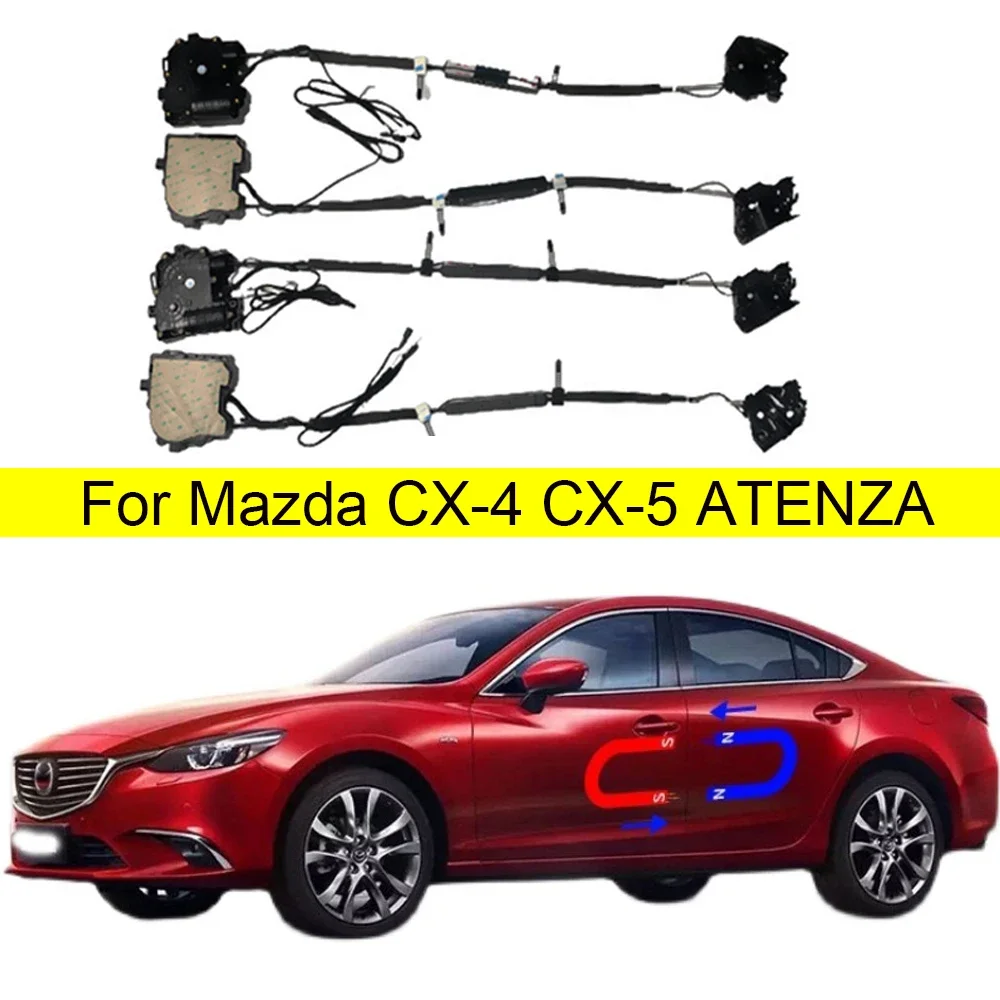 

Для Mazda 6 для Atenza Электрическая всасывающая дверь для CX-4 для CX 5 2018 + Автомобильные переоборудованные автоматические замки Автомобильные аксессуары
