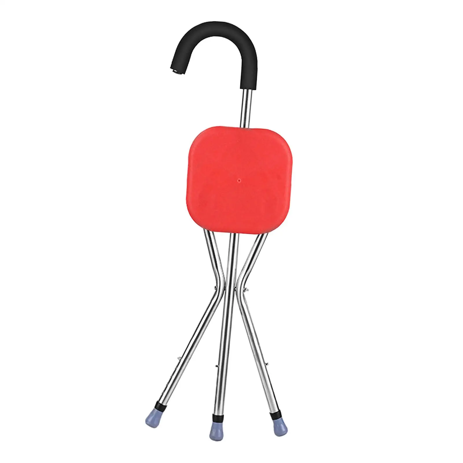 

Walking Cane Seat Nonslip Seat Folding Travel Cane Cane Chair Stool Supports up to 10kg for Men Seniors Family Disabled Women