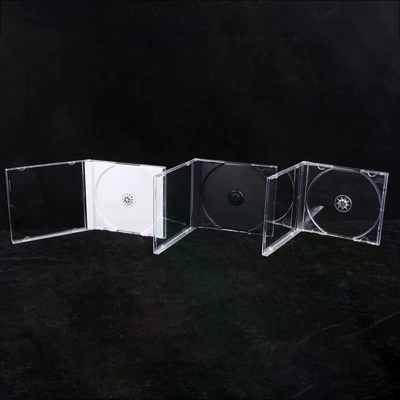 Transparent Bottom Cd Box Empty Cd Case Pp Plastic Cd Case Cd Case Capacity 1-2 Discs for home and professional use
