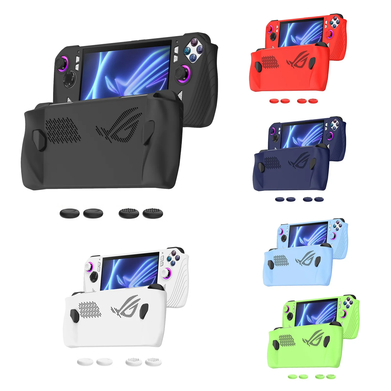 HOT-For ROG Ally Handheld Game Console All-Inclusive Silicone Protective Case Handheld Anti-Drop Case