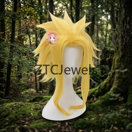 My Hero Academia All Might Cosplay Wig Yellow Spiky Heat Resistant Synthetic Hair Wig for Cosplay - view 2