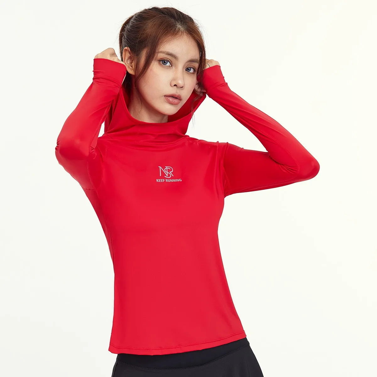 

2024 Women Sports Hooded Golf Tennis Yoga Long Sleeve Gym Fitness Running Soft Shirts Athletic Workout Sportswear Training Tops