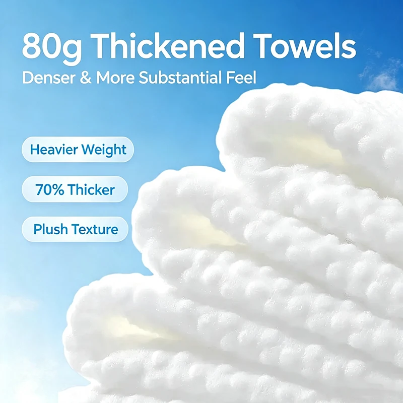 50PCS Soft Thick Disposable Cotton Facial Tissues – Dry Cleansing Wipes for Makeup Removing & Skin Care