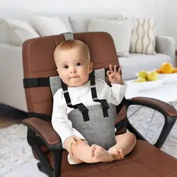 Arnés de seguridad ajustable para alimentación de niños, protector de seguridad para silla de comedor de bebé, cinturón de seguridad para asiento de coche, evita que los bebés se resbalen y se caigan