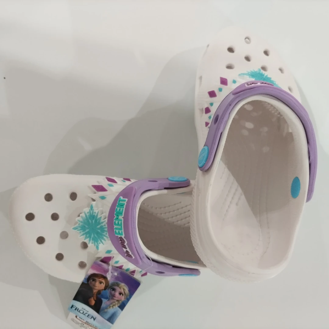 Croc-Style قباقيب الصنادل الشريحة ديزني فروزن عدم الانزلاق تنفس أحذية الشاطئ في الهواء الطلق حذاء كاجوال الأطفال النعال #1