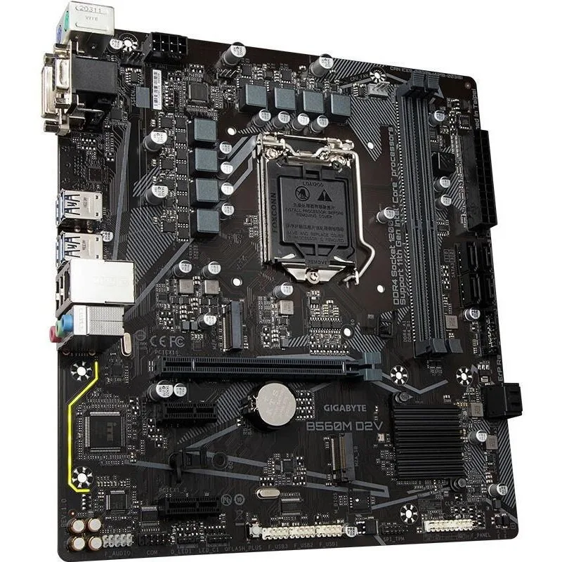 

Запчасти для Gigabyte GA B560M-D2V настольная основная плата LGA1200, поддержка контактов 10-го поколения, 11-го поколения DDR4