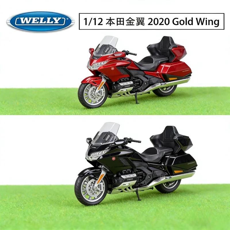 

New Product 1/12 Honda Jinyi Locomotive 2020 GOLD WING Simulation Alloy Car Model Scene Matching Ornament Model Gift Collectible