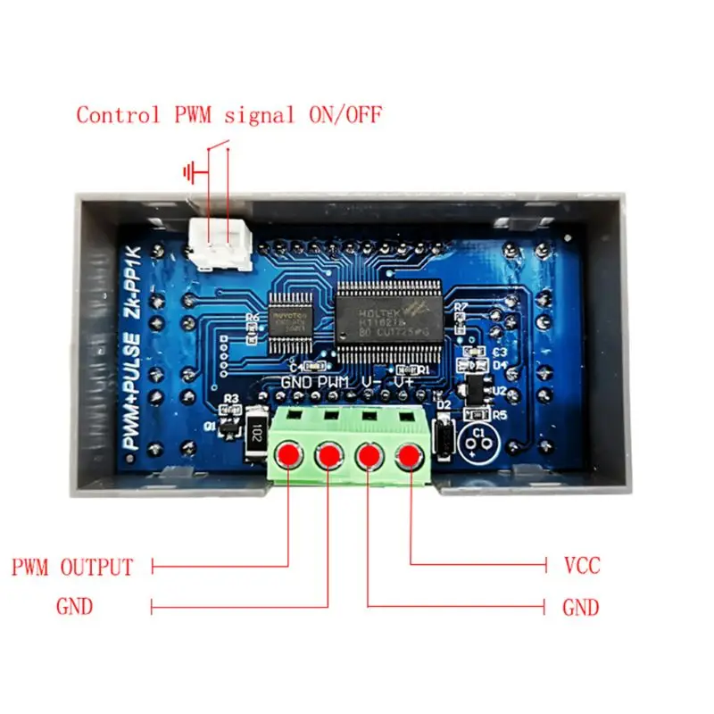 ZK-PP1K Dual LCD PWM Generator Adjustable Module High-precision Detection 1Hz~150KHz Stable Lightweight