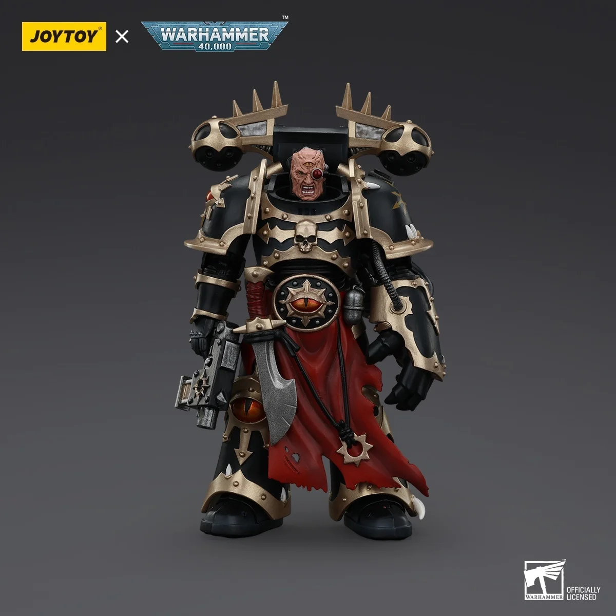 

JOYTOY Warhammer 40K Chaos Space Marines Black Legion Chosen With Bolt Pistol And Power Fist Action Figures Original Collection