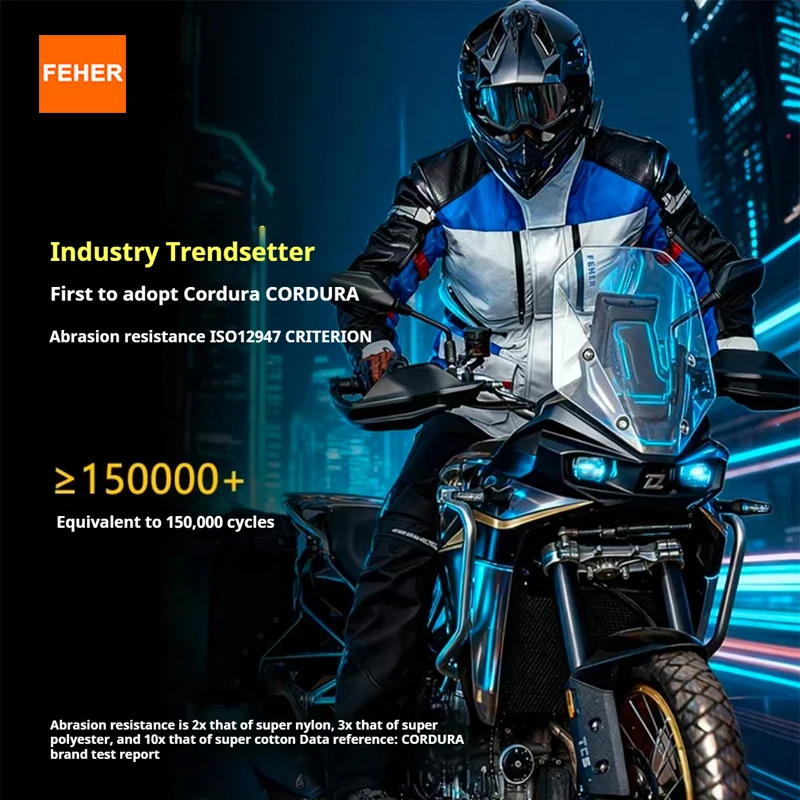

Мотокуртка FEHER мужская, 3 слоя, водонепроницаемая, всесезонная, для ралли, с защитой CE, подходит для дальних поездок