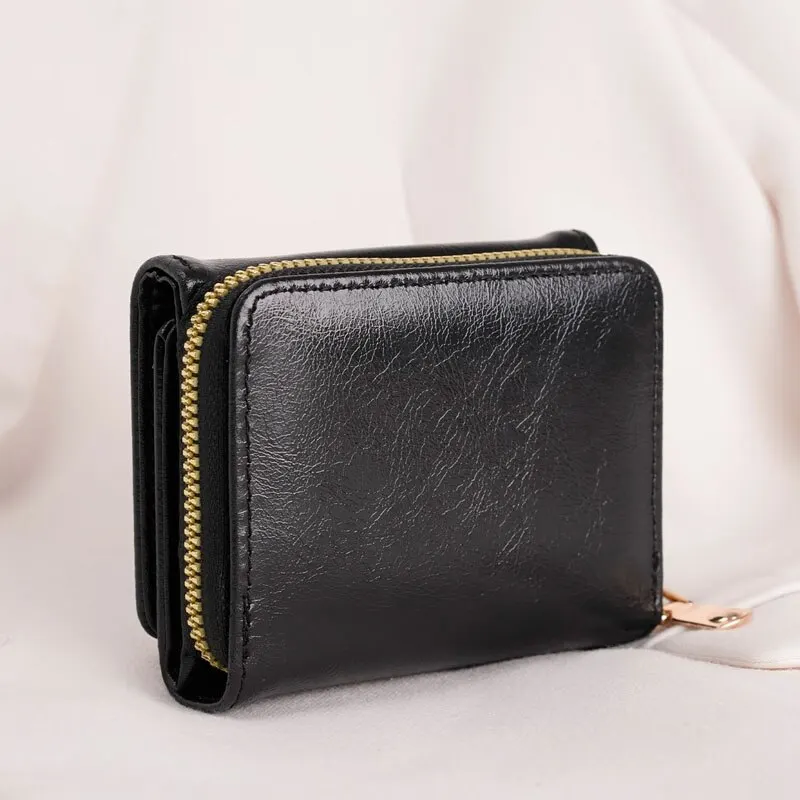 1pc Ladies' Short Wallet Lightweight Fashion Suitable For Work & Business ID Card Credit Card For Christmas Gift For Young Girl