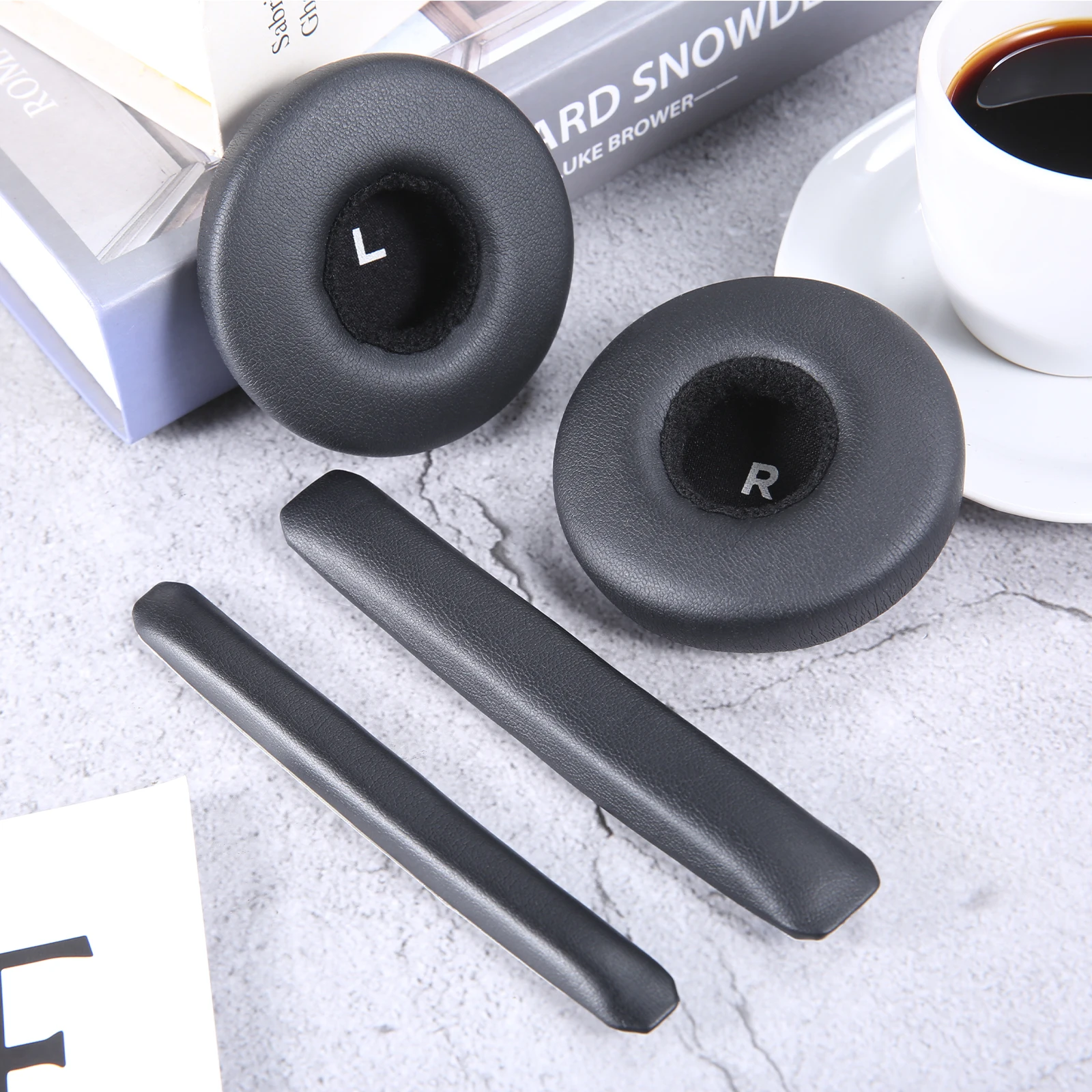 

Earpads Headband fit for AKG Y50 Y55 Y50BT Y55DJ Headphone wireless/wire Headset Black Protein Leather Foam Earmuffs Covers