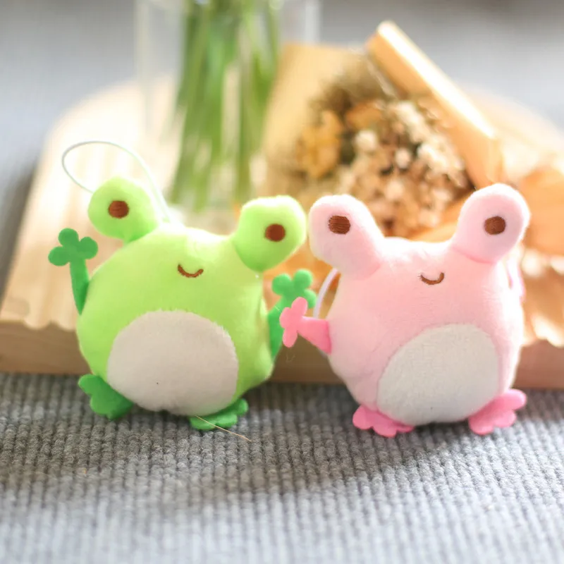 9cm New Cute Nerdy Frog Plush Keychain Pendant Doll Cartoon Animals Soft Stuffed Plush Toys Kids Couple's Backpack Charm  Gift