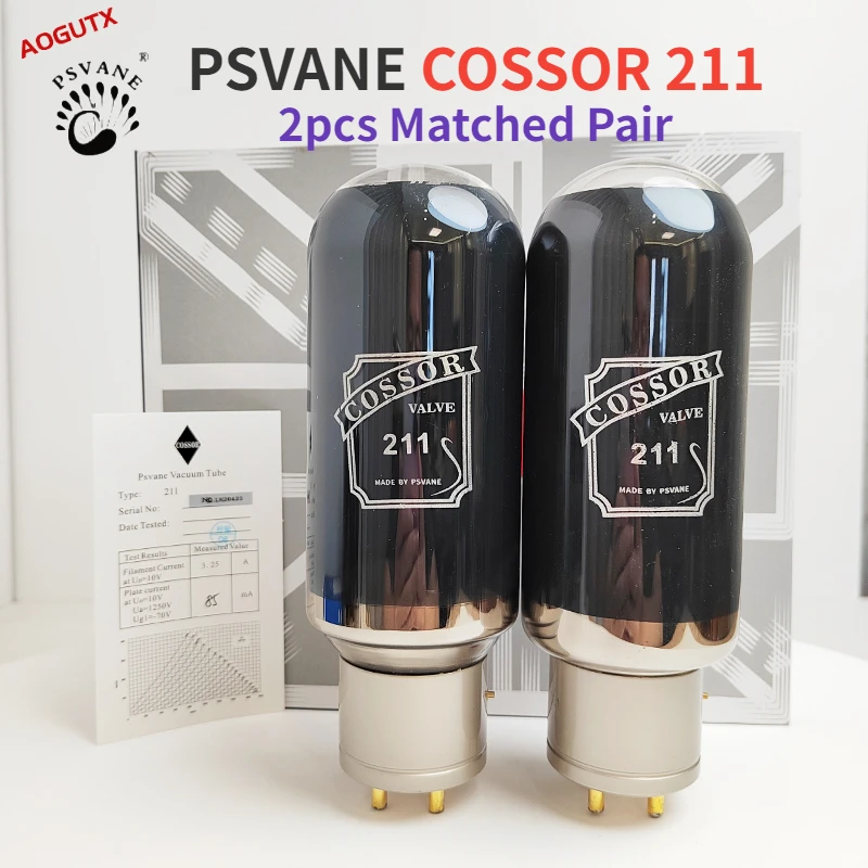 

Aogutx PSVANE COSSOR 211 Vacuum Tube Replaces 211 Series HIFI Audio Valve Tube Amplifier Kit DIY Factory Test and Match Quad