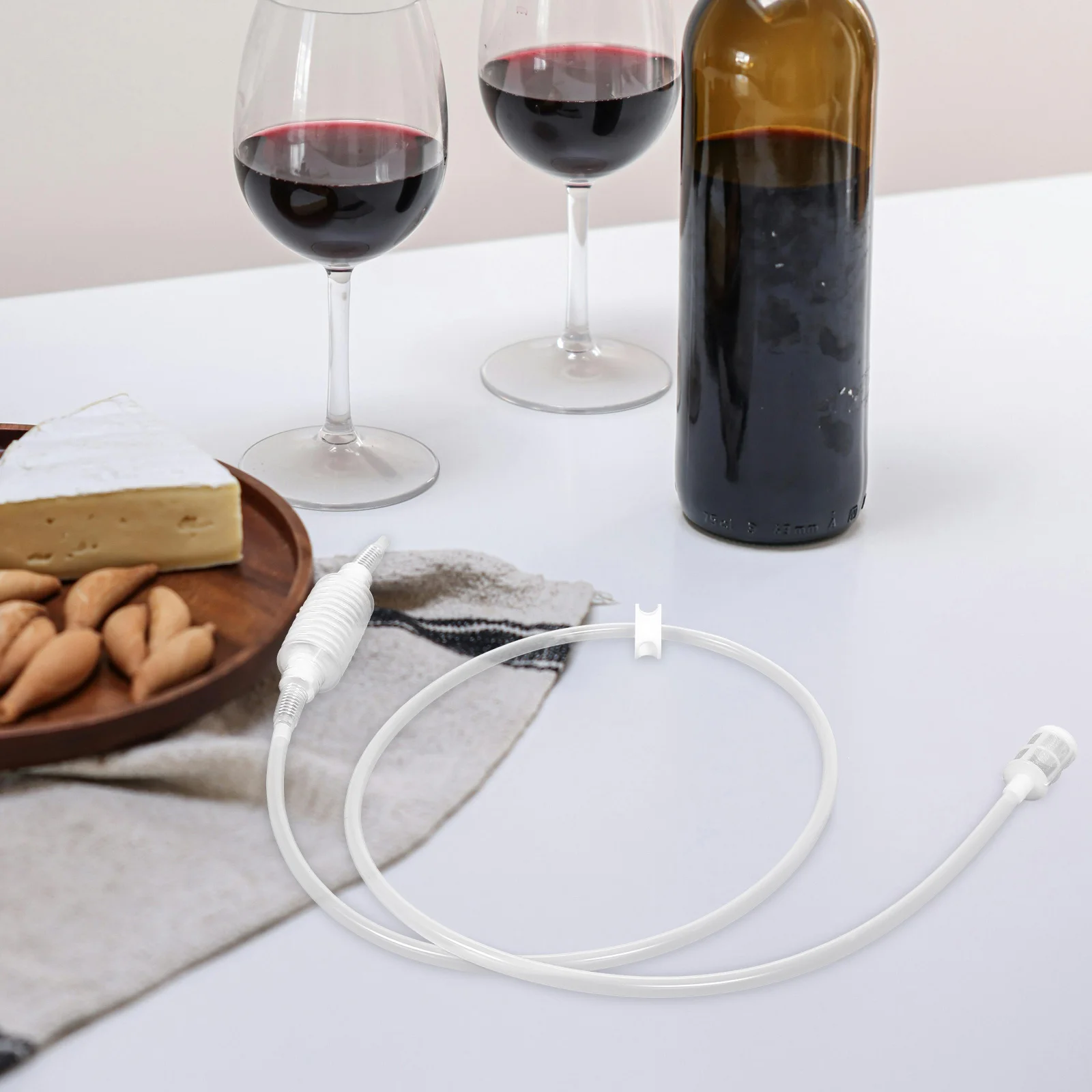 

Wine Siphon Filter Tube Syphon Hose for Home Brew Easy to Transfering Practical Wine Siphon Syphon Tube Hose