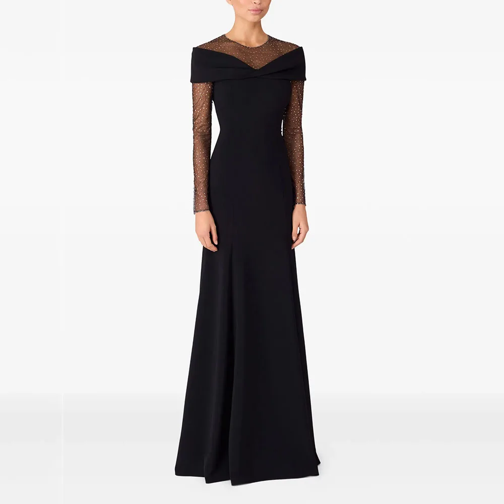 

Customized Scoop Neck Long Evening Dresses Elegant Formal Occasion Prom Gowns for Women 2025 Floor Length Prom Dresses