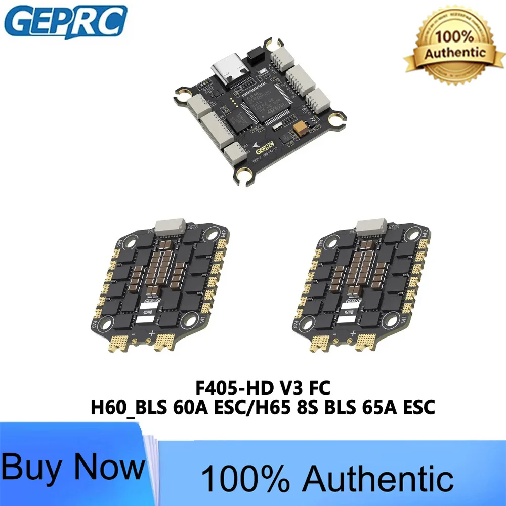 GEPRC TAKER F405 HD V3 Flight Controller 65A 60A 4IN1 ESC 42688-P Gyro Data Analyze Record Flight Barometer Racing FPV Drone