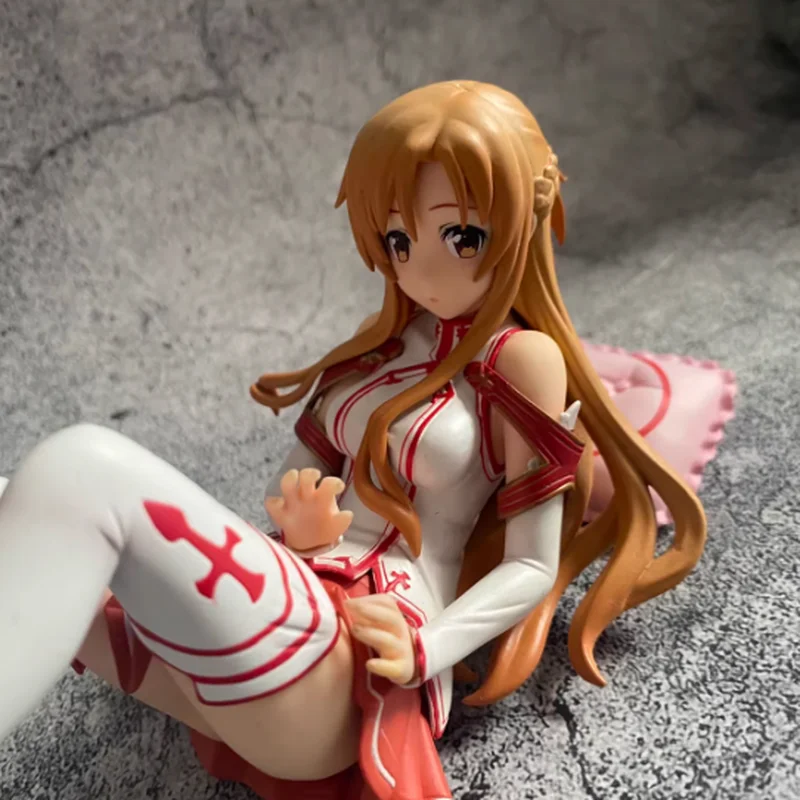 16cm  Anime Sword Art Online SAO Asuna 1/8 Scale Pre-painted PVC Action Figure Collection Model Kids Toys Doll
