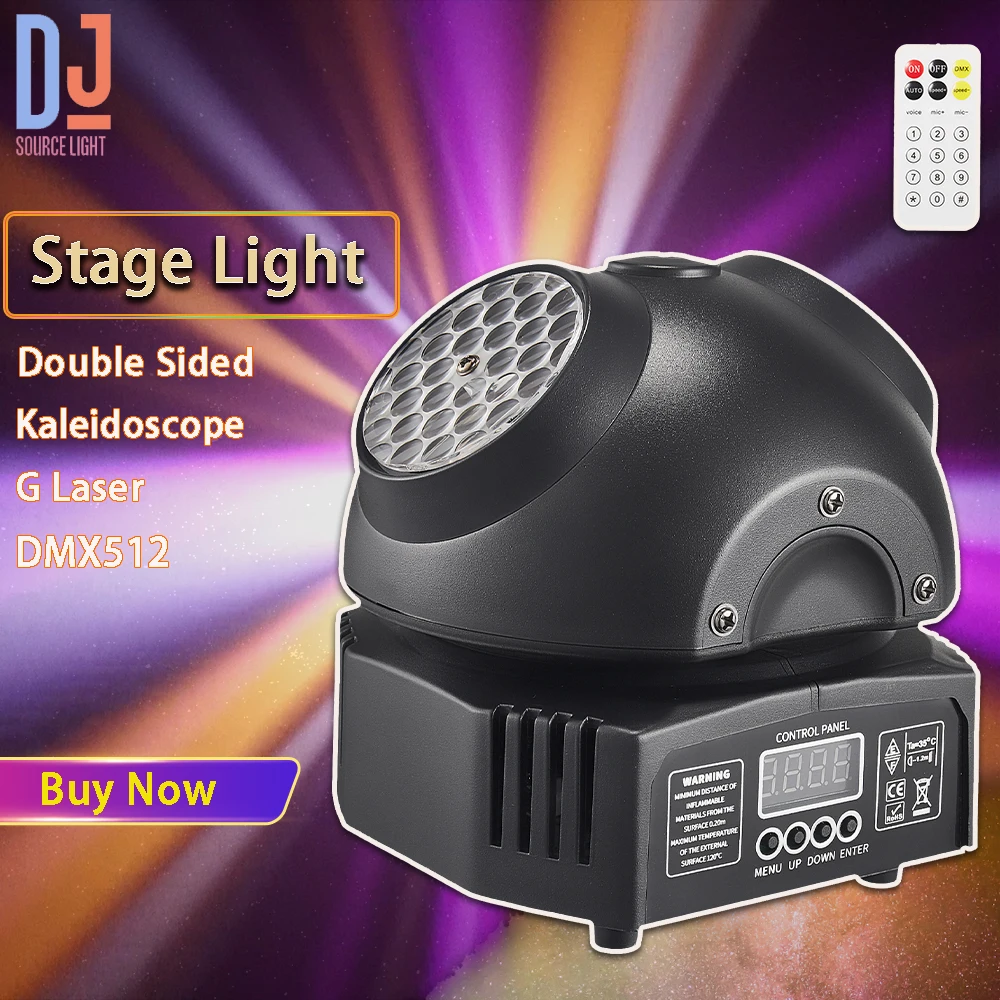 dupla face caleidoscopio g laser luz do palco luzes de bola com controle remoto dj disco party club show efeito de palco novo dmx512 01