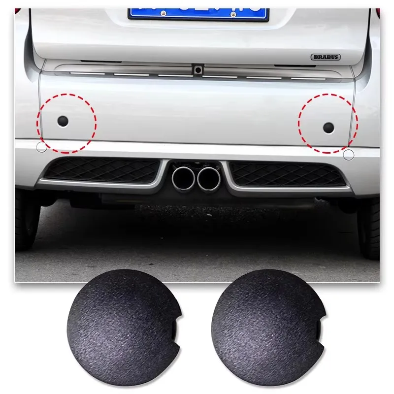 Car Front Rear Trailer Hook Hole Cover Waterproof Shell Plastic Cover Exterior Styling Accessories For Mercedes Smart 451 Fortwo