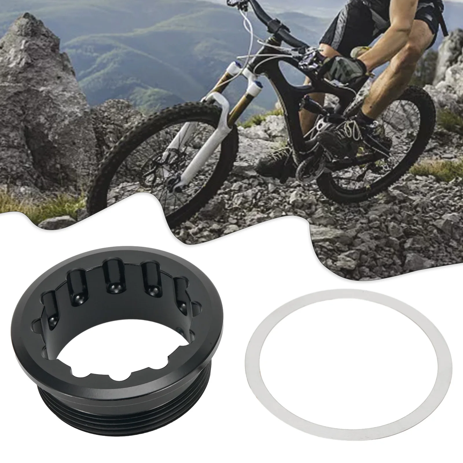 AliExpress Bike Centerlock  Lockring Centerlock Cover For M6100 M7100 8100 Hub Axles Black Hub Disc Lock Cover