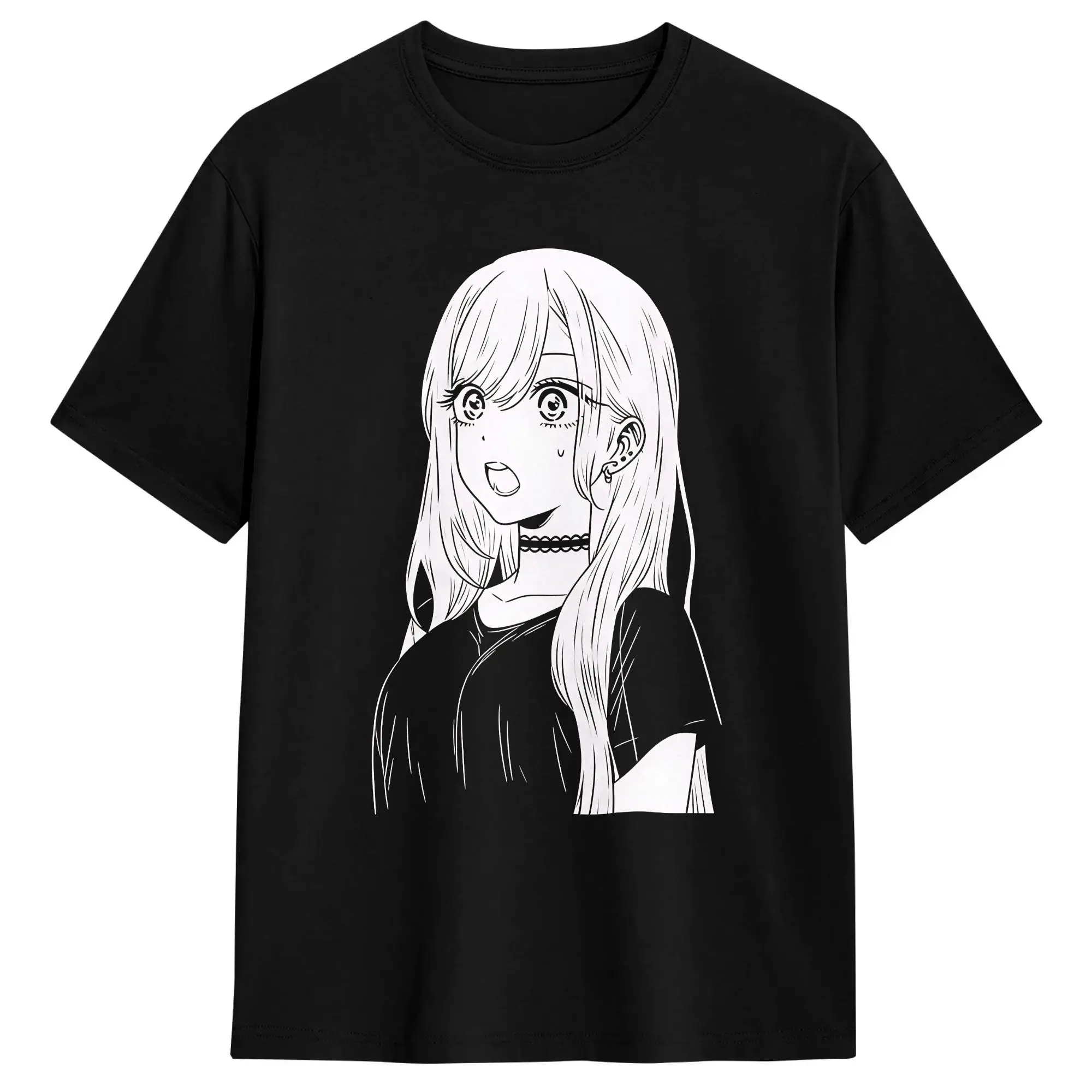 Harajuku T-Shirt Summer Kitagawa Marin Trendy Cool T-Shirts  100 Cotton Tee Shirt for Men's Y2K Basic Design Short Sleeve Tees