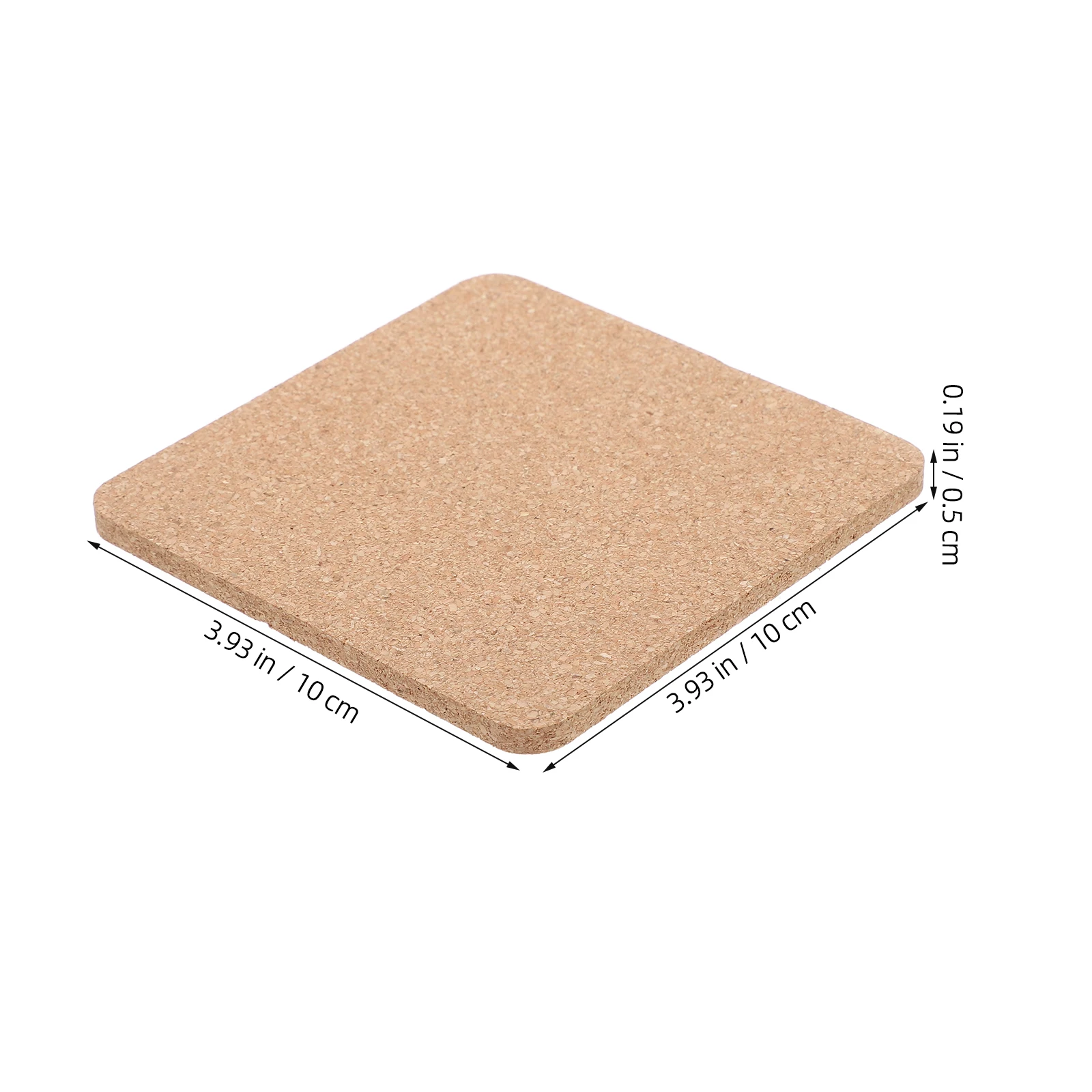 

12pcs Cork Bulk Square Wood For Drinks Hot Pads Kitchen Table Protectors Large Coasters Drink Mats Insulation Trivets Counter
