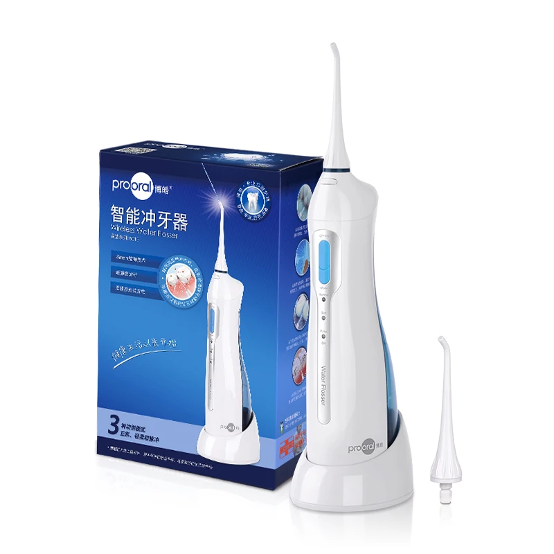 SKYLUN Travel & Home Use IPX7 Waterproof Cordless Oral Irrigator Dental Water Flosser