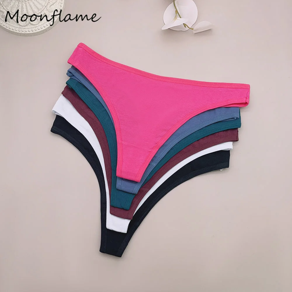 

Moonflame 5 PCS Sexy G-String Cotton Women Underwear G String Thong