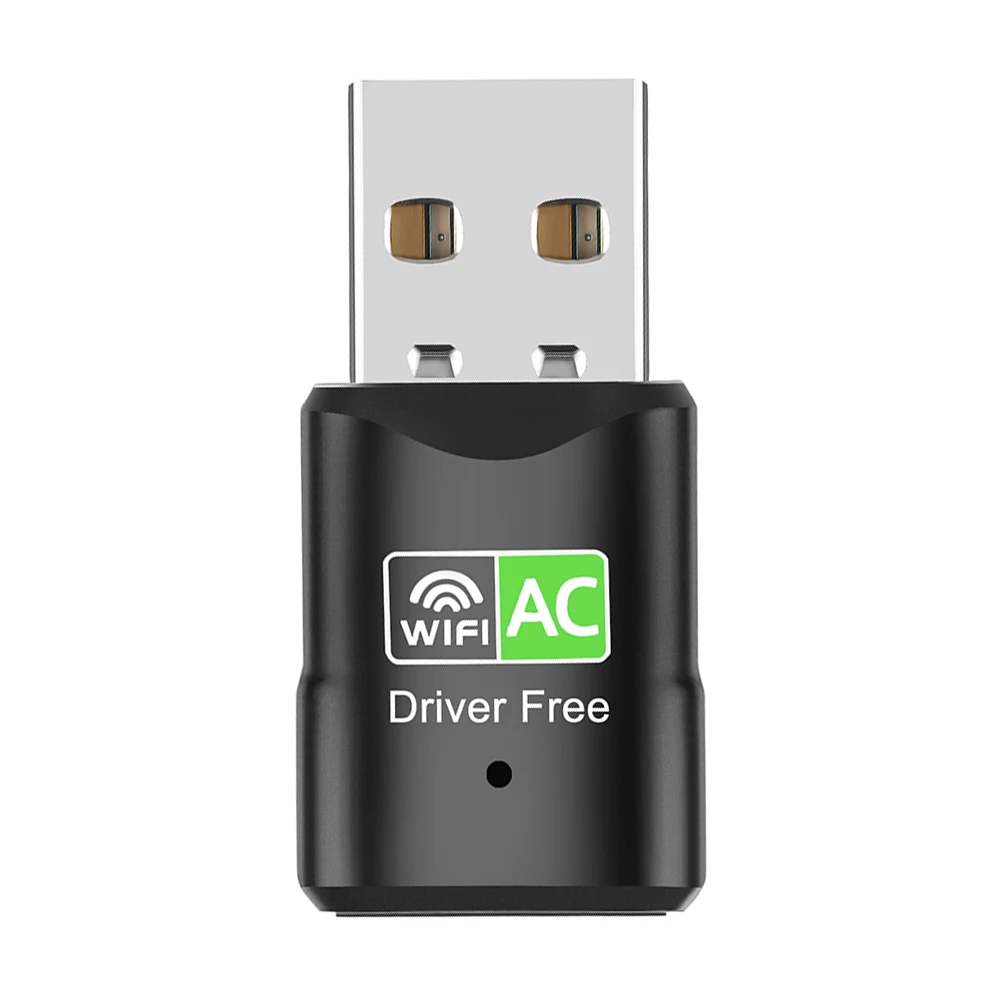 600M USB WiFi 어댑터 동글 플러그 앤 플레이 2.4GHz 5.8GHz 듀얼 밴드 WiFi 수신기 Windows Vista/XP/Win7/8/10/11 호환