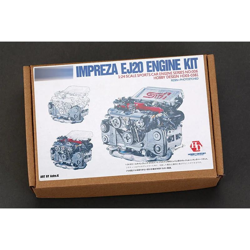 

Hobby Design HD03-0381 1/24 Subaru Impreza EJ20 Engine Kit Detail-up Set Hobbyist Gift Hand Made Arts for Professional Adults