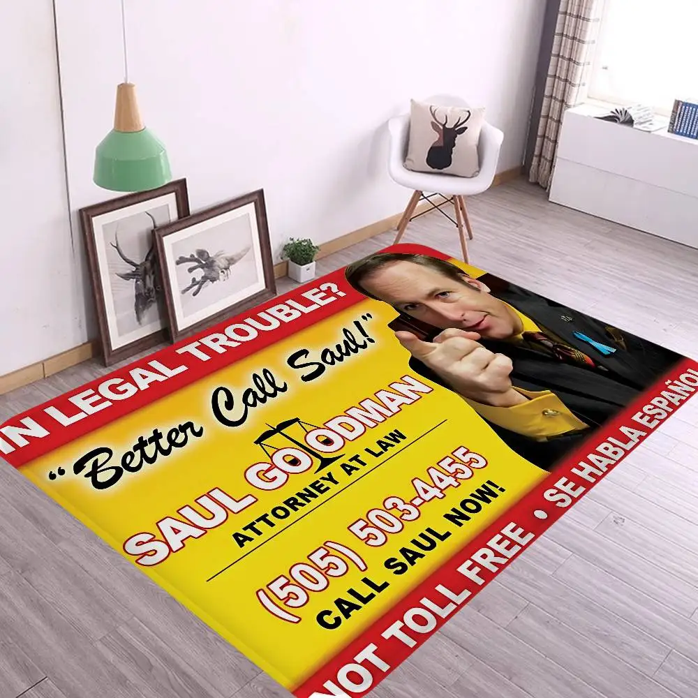 Classic Better Call Saul Hallway Carpet Washable Non-Slip Living Room Sofa Chairs Area Mat Kitchen Doormat Area Rug