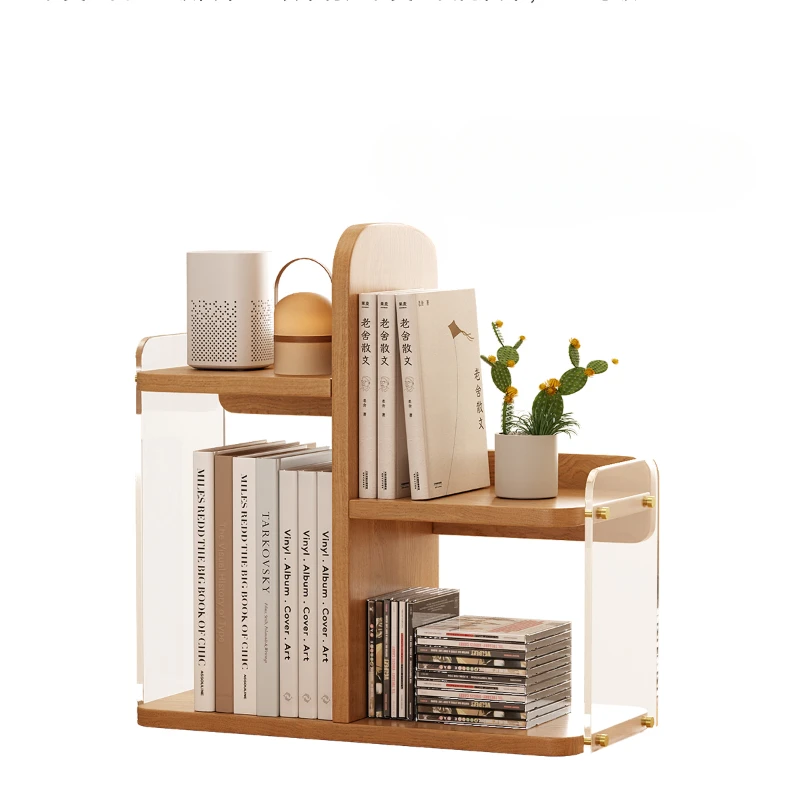 Simple Modern Computer Desktop Storage Furniture Bookcases Multi-layer Bookshelf for Children Student Dormitory Book Storage