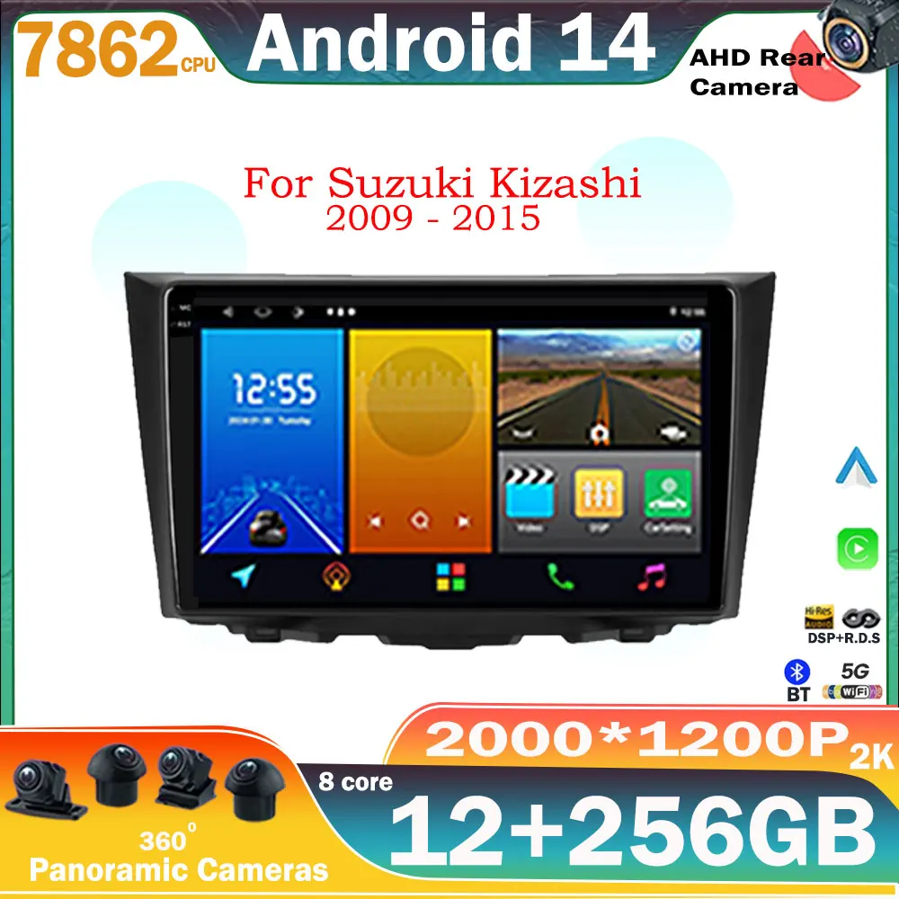 

Android 14 For Suzuki Kizashi 2009 - 2015 Car Radio GPS Navigation Stereo QLED Sreen Multimedia Video Player CarPlay No 2din DVD