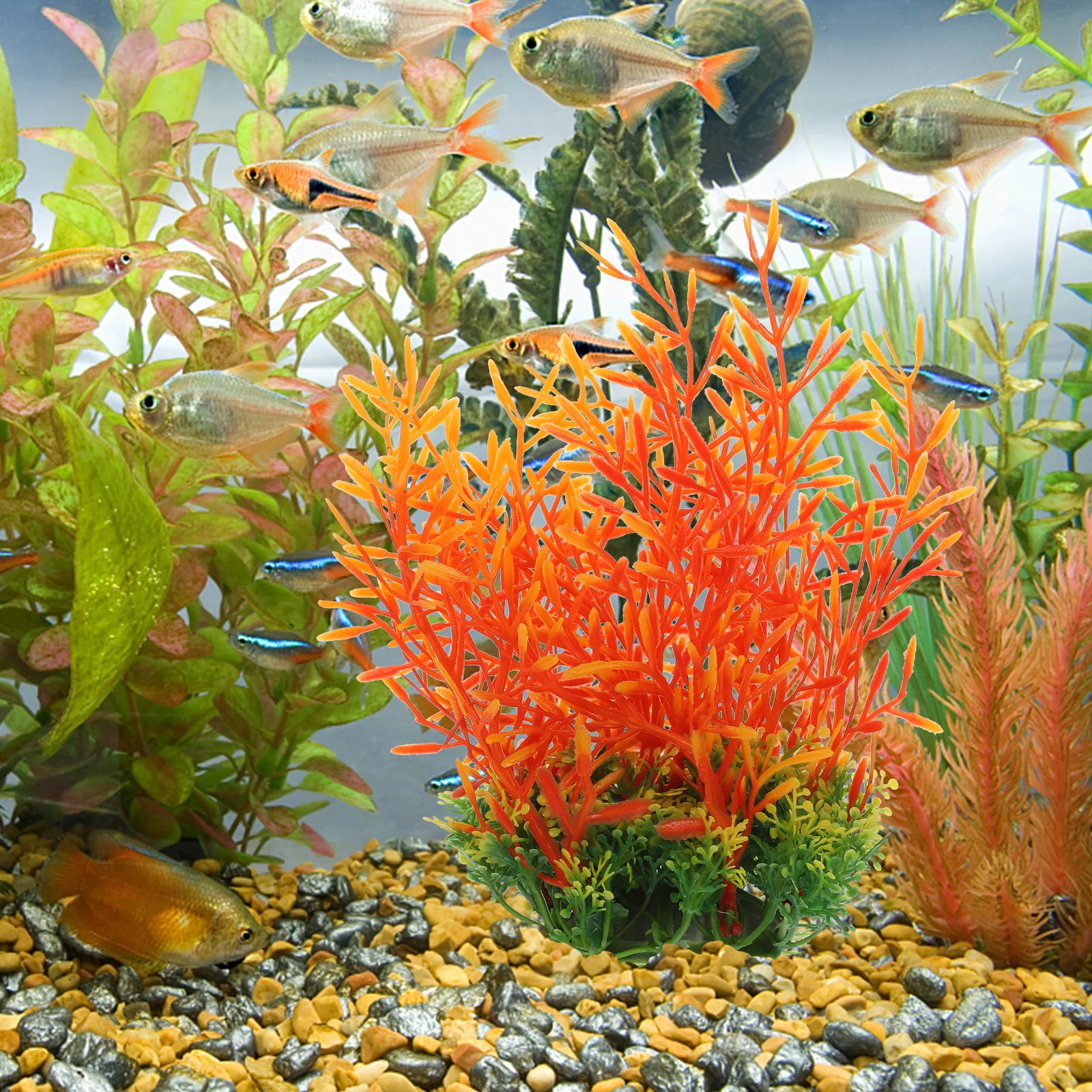 

2pcs Aquatic Plant Decor Water Grass Crafts For Fish Tank Aquarium Landscaping Ornament Freshwater Aquarium Plants Betta Fish