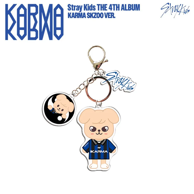 Chaveiro de Acrílico SKZOO Stray Kids, Pingente de Bolsa com Desenho de Lobo, Coelho e Cachorro, Estilo Estrela, Presente Hyunjin Bangchan