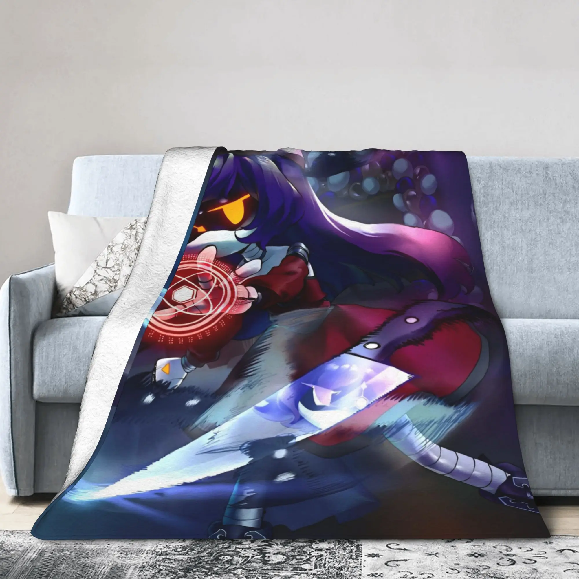 Murder Drones  Blankets Uzi Doorman Aesthetic Flannel Vintage Warm Throw Blankets for Home Restaurant Textile Decor
