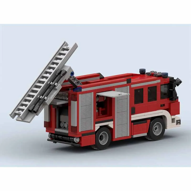 

MOC-149499 Строительные блоки Голландская пожарная лестница Пожарная машина Модульная пожарная машина 504 шт. Подарок на день рождения Игрушки Рождественские подарки