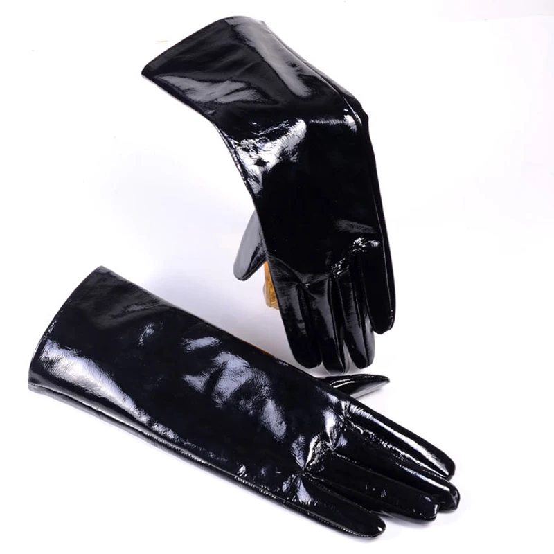 RY2201 Male Winter Genuine Leather Black 30cm Long Gloves For Man Hand Warm Thick Inside Motor Cycling Gantlet Teen Eldiven