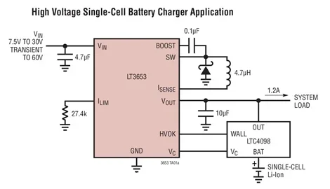 LT3653EDCB LT3653IDCB LT3653 - 1.2A, HV Input Regulator with Output Current Limit for Battery Charger Applications