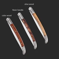 1PC Color Wood Fold Small Multi-Function Knife Japanese Portable Folding Fruit Knife High Hardness High-End Knife Household