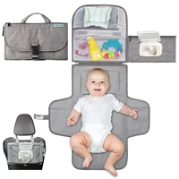 Matelas à langer Portable pour bébé, avec poches, Kit de Station à langer de voyage étanche, cadeaux pour bébé 1