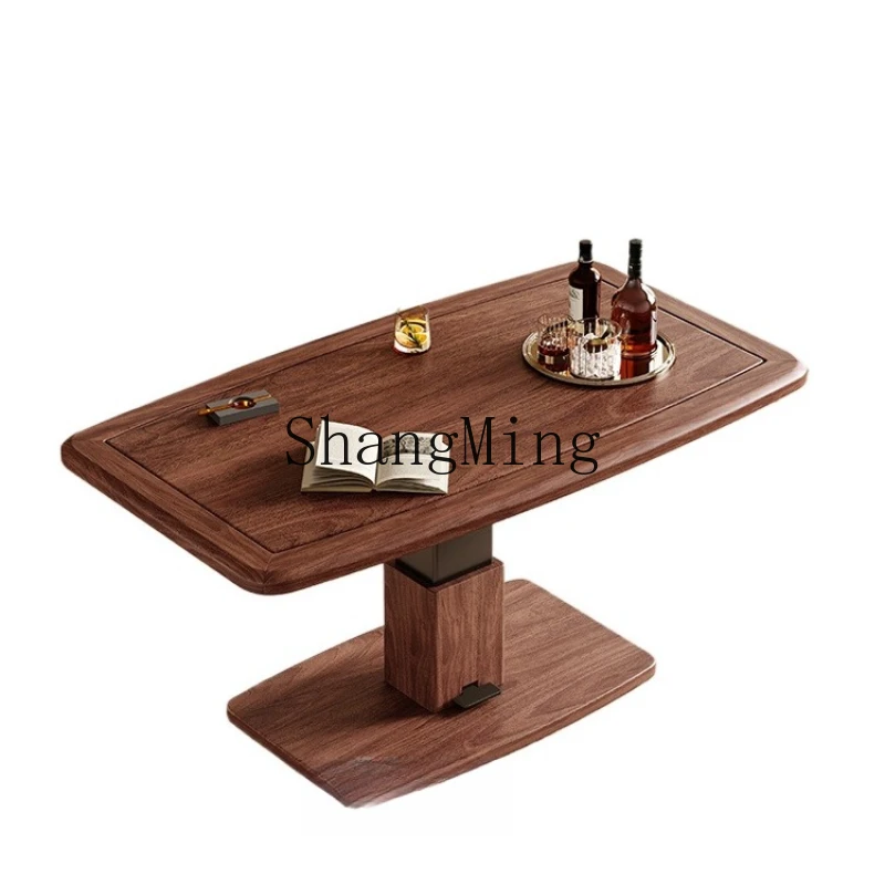 

ZYY multi-functional lifting rock slab coffee table modern simple living room home