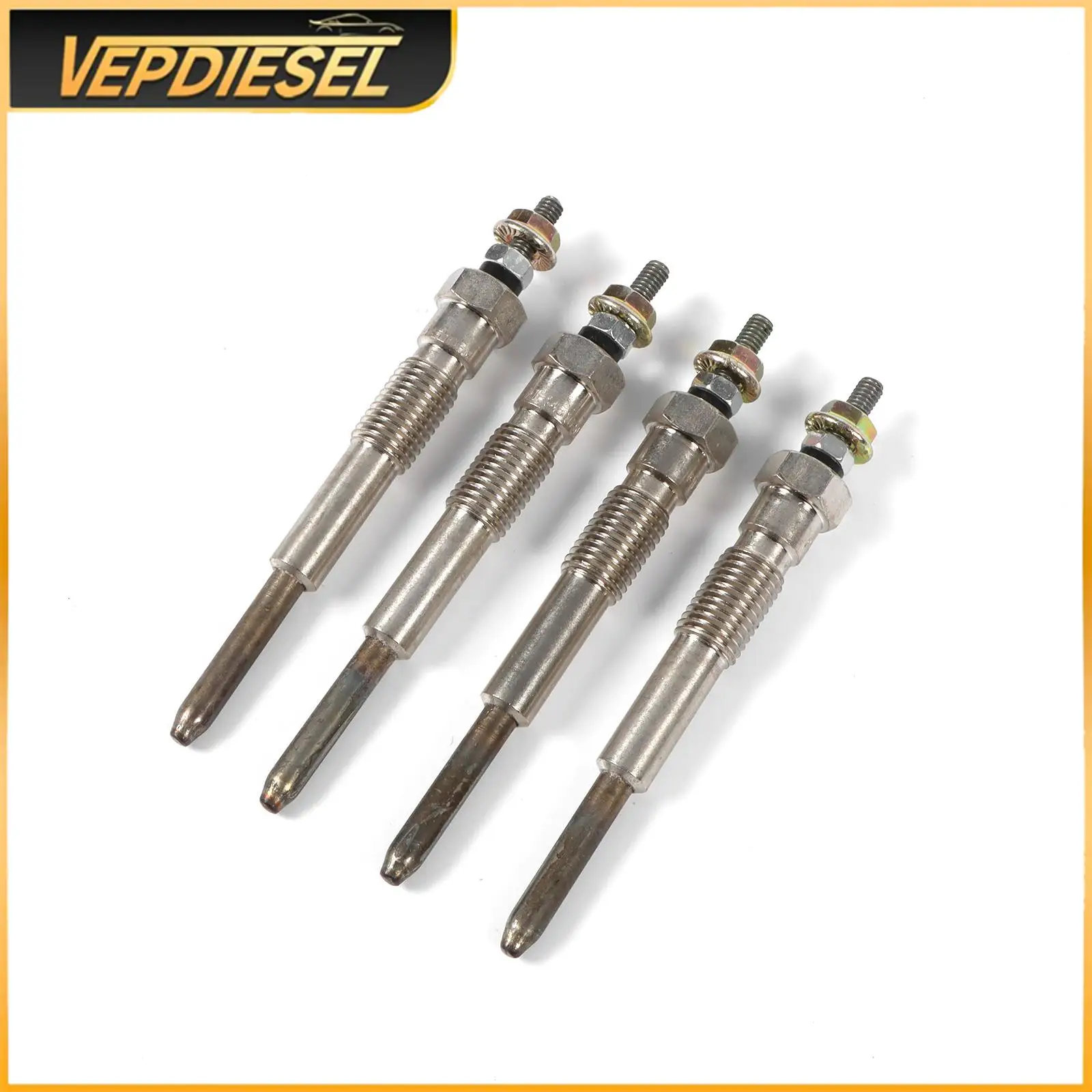 

4pcs 600-815-2761 Glow Plug For Komatsu 4D95 3D95S-W WA70-6 WA65-6 WA80-6 4D95S-1D WA70-7 Forklift 12V Preheat Plugs 6008152761